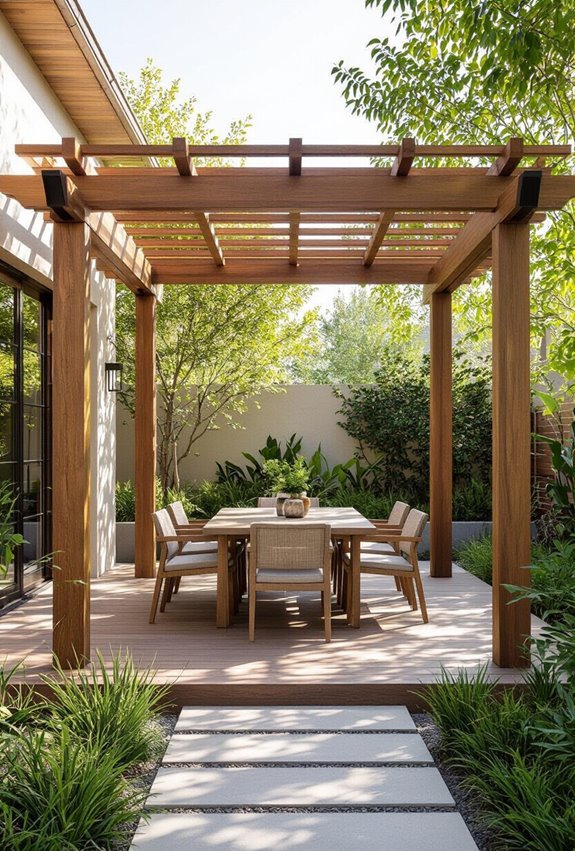 seamless pergola deck integration