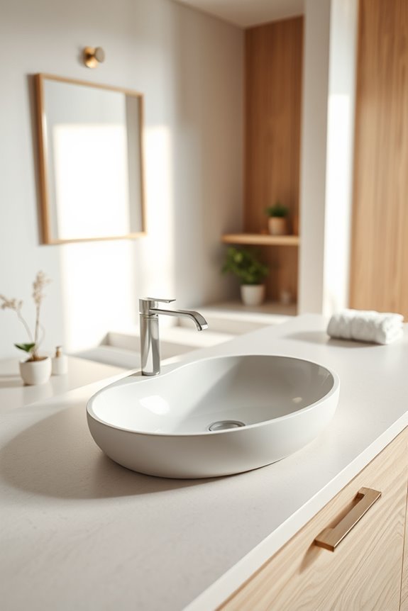 seamless sink and counter