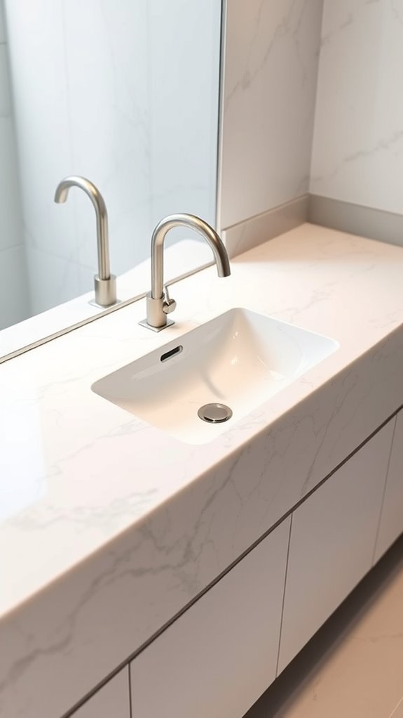 seamless stylish bathroom integration