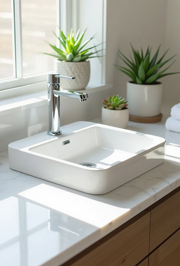 seamless undermount sink design