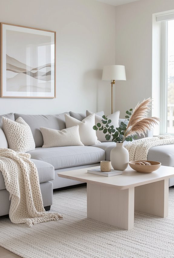 seasonal accents for neutral rooms