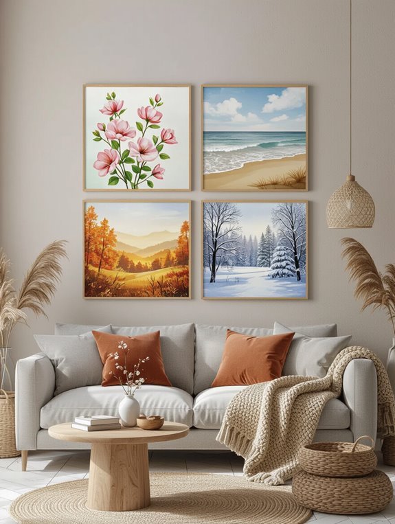 seasonal art rotation ideas