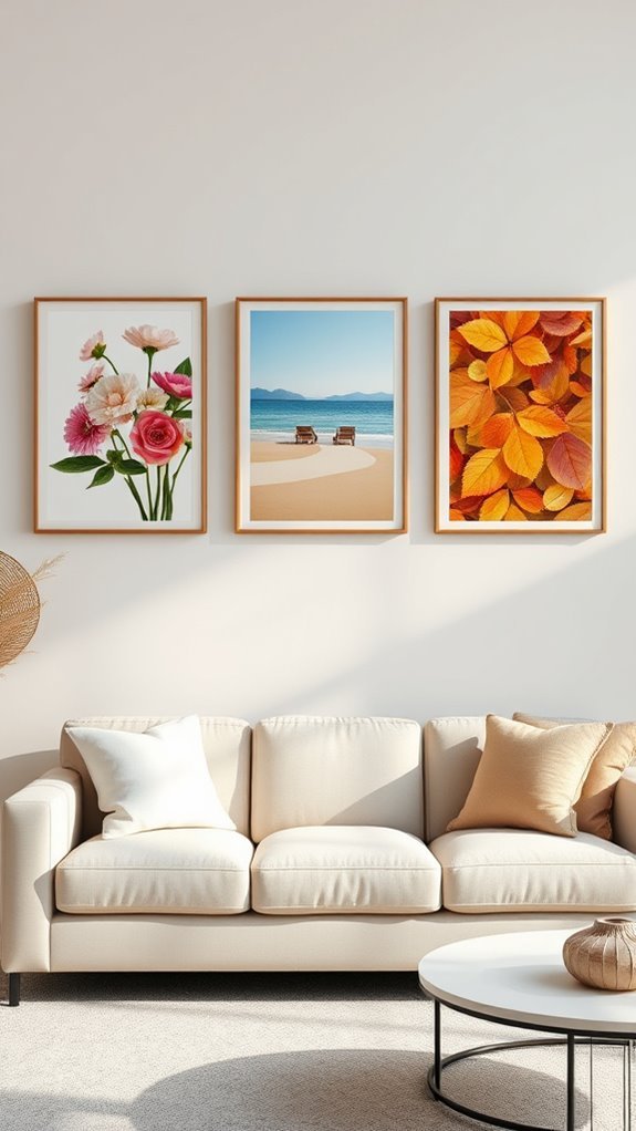 seasonal artwork rotation ideas