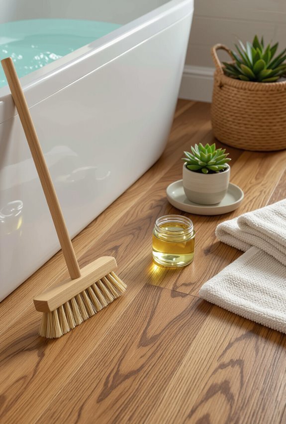 seasonal bathroom wood maintenance