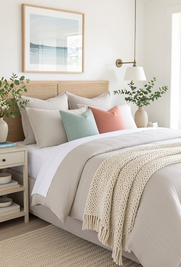 seasonal coastal bedroom refresh