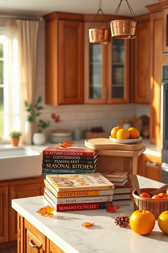 seasonal cookbook display aesthetics