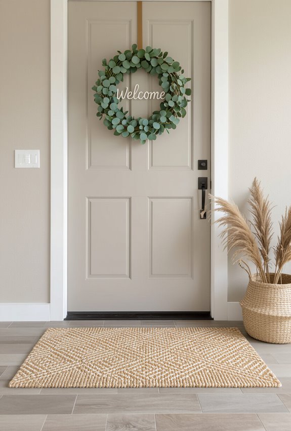seasonal coordinated entryway welcome