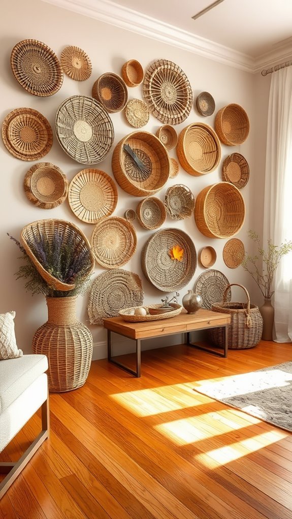 seasonal decorative basket arrangements