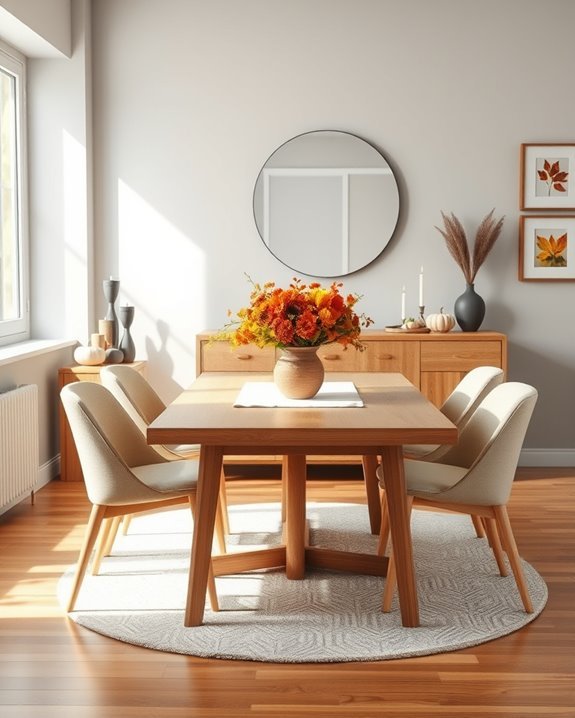 seasonal dining room decor
