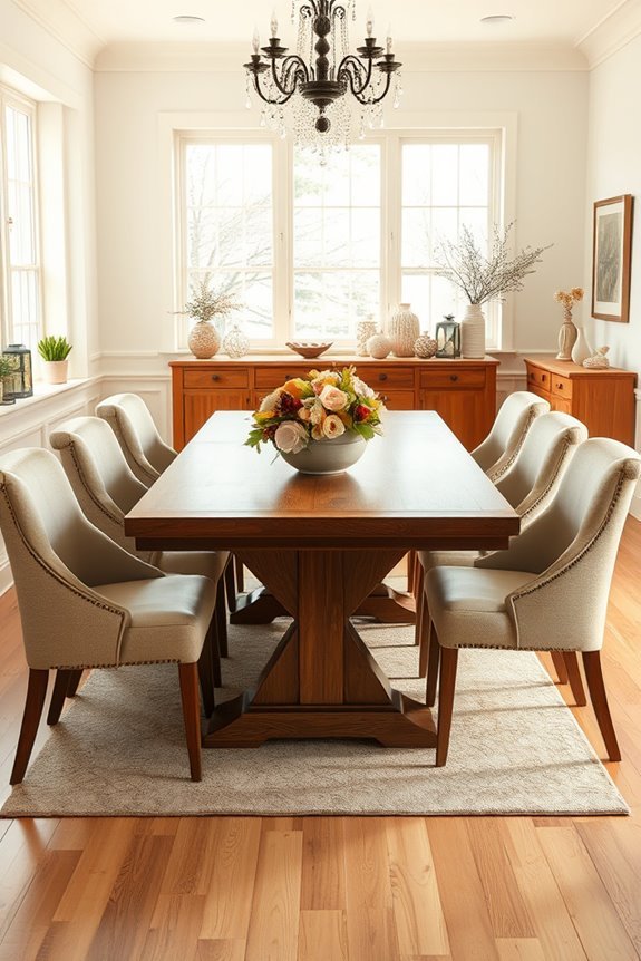 seasonal dining room decor