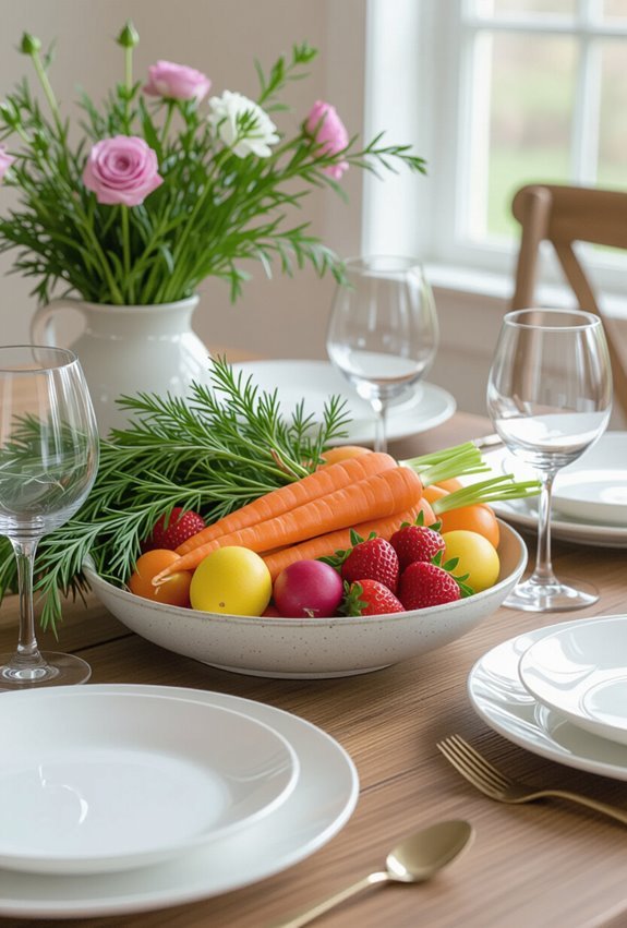 seasonal edible table decor