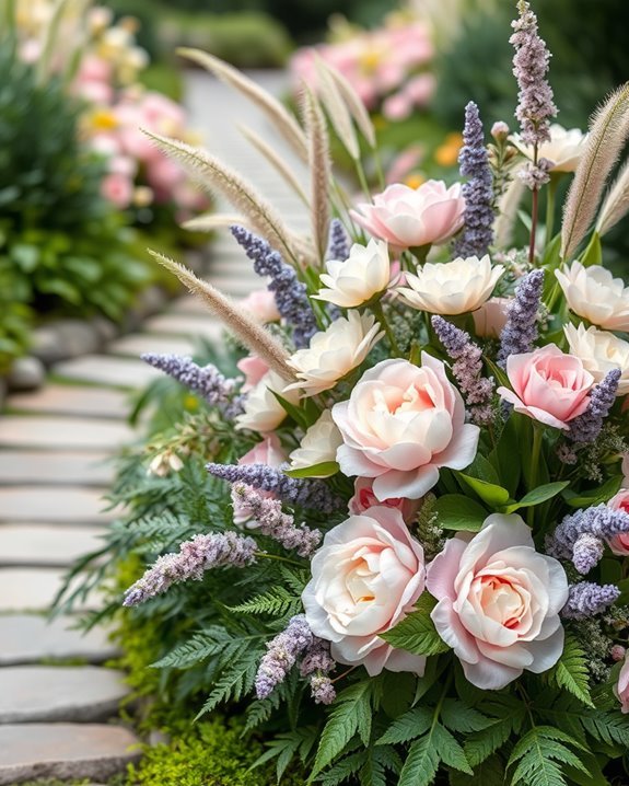 seasonal faux flower arrangements