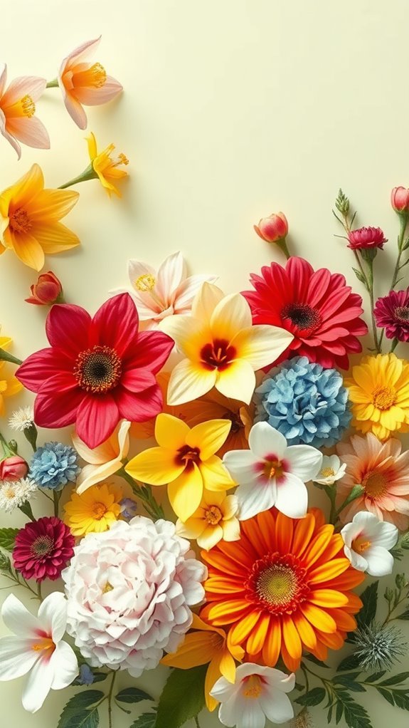 seasonal floral wallpaper ideas