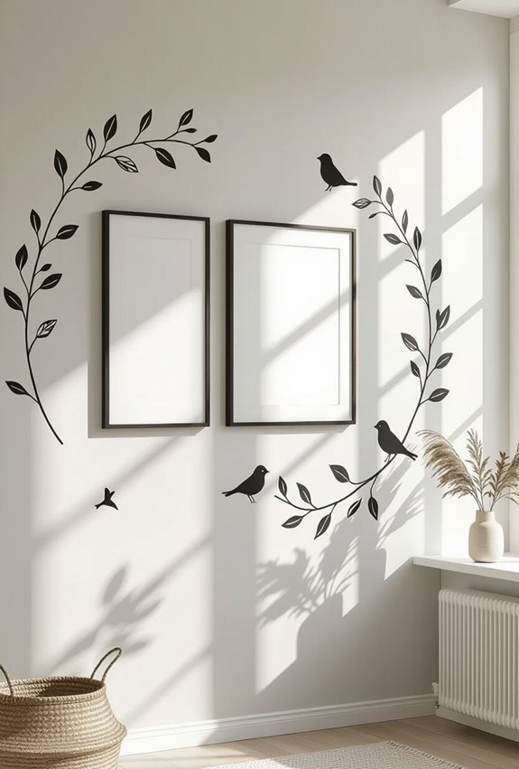 seasonal interactive framed decal display
