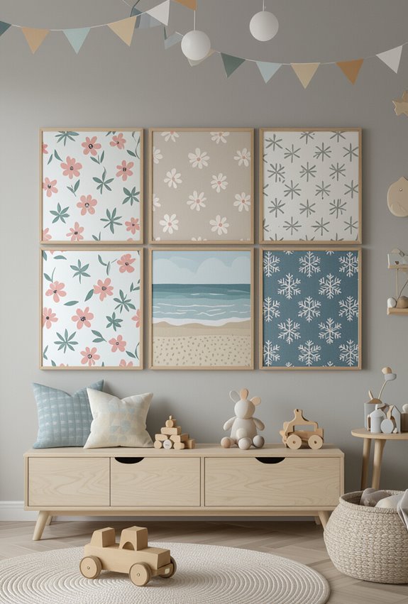seasonal interchangeable themed paneling