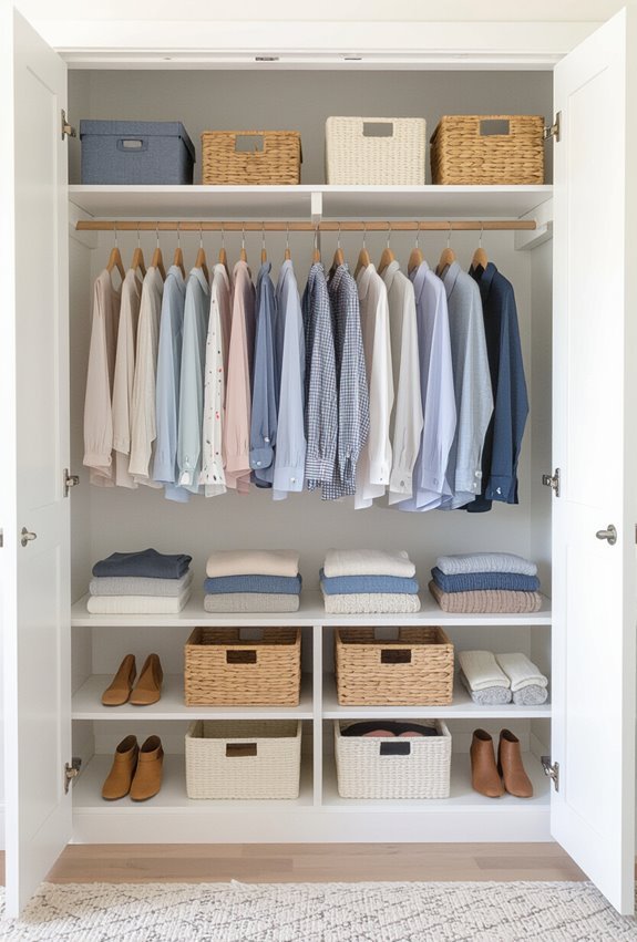 seasonal labeled organized outfit zone