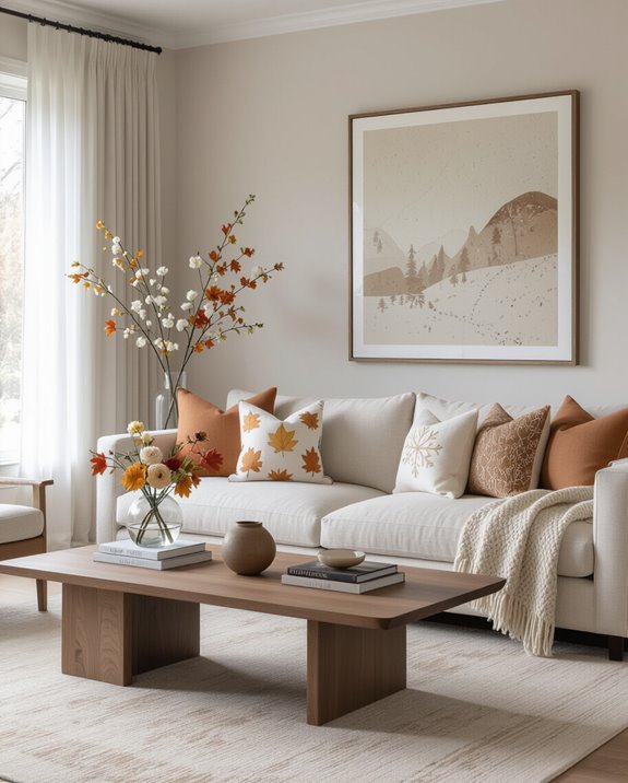 seasonal living room decor