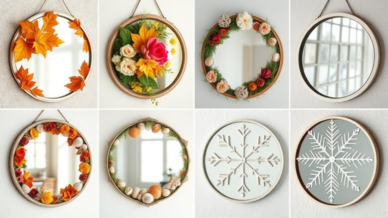 seasonal mirror decor ideas
