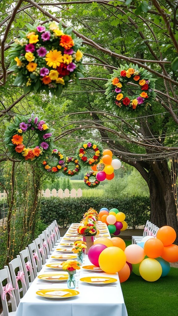 seasonal party wreath decorations