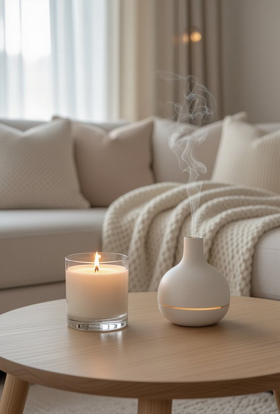 seasonal scented candles and diffusers
