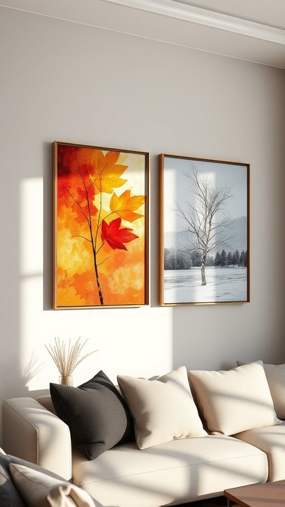 seasonal wall art changes