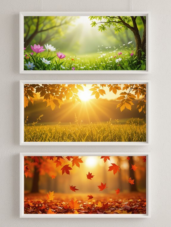 seasonal wall art rotation