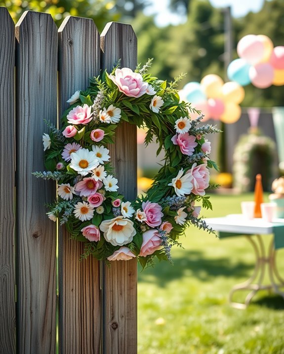 seasonal wreaths enhance festivities