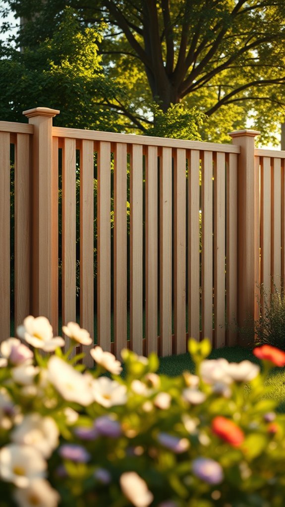 secluded backyard privacy fence