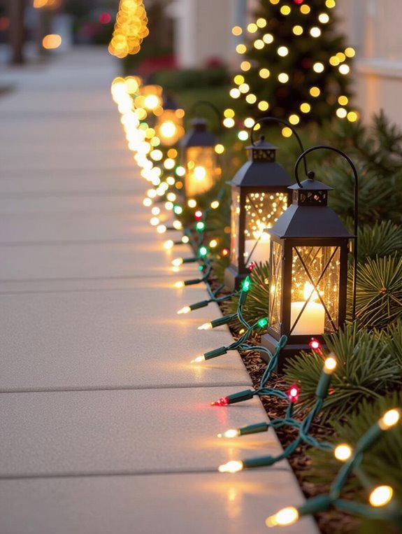 secure lights against wind