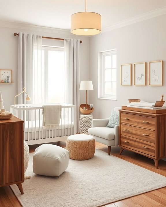 serene and sophisticated nursery