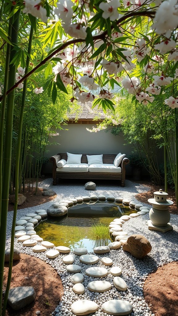 serene backyard zen garden