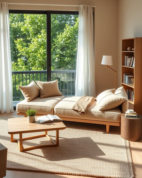 serene balcony relaxation space