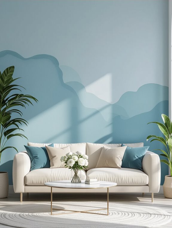 serene blue creates calm