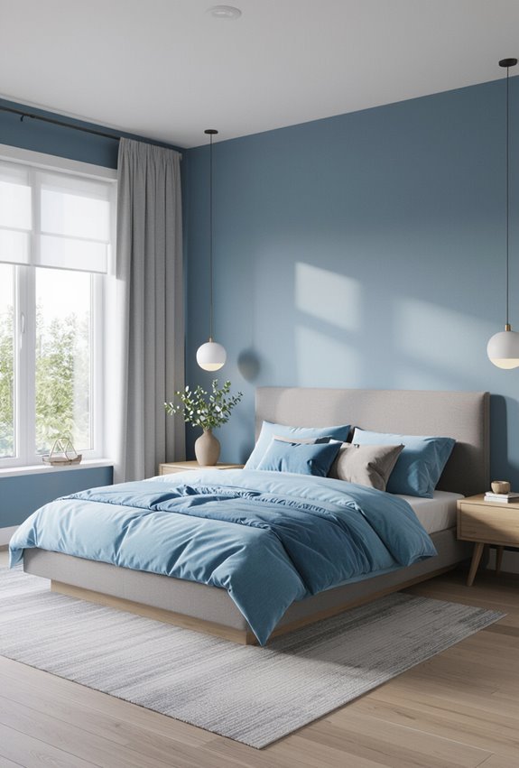 serene cool blue gray sanctuary