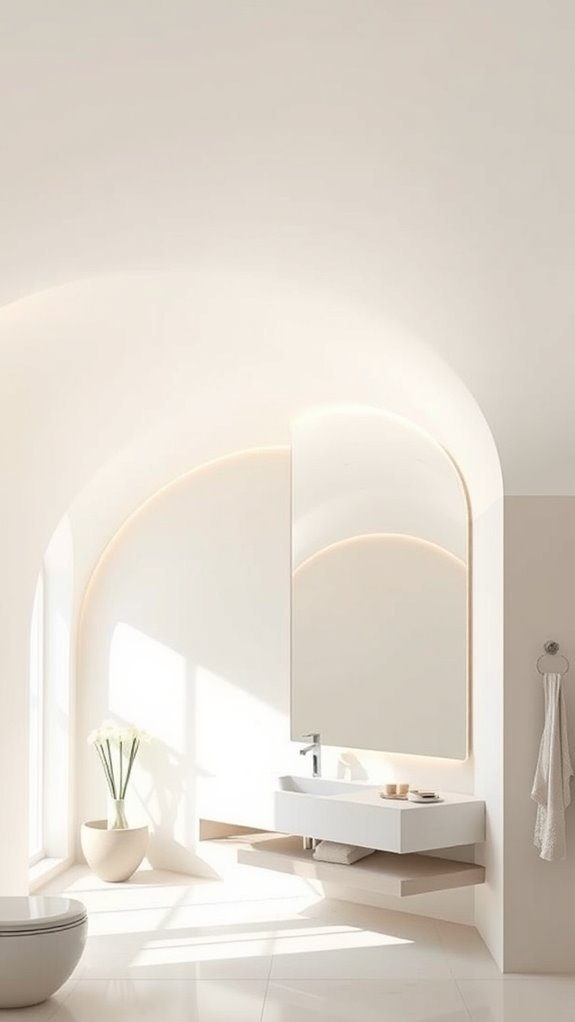 serene curved ceiling design