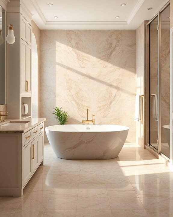serene light brown oasis