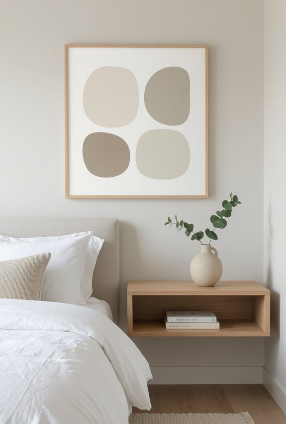 serene minimal calming wall art