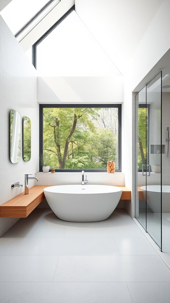 serene minimalist bathroom design