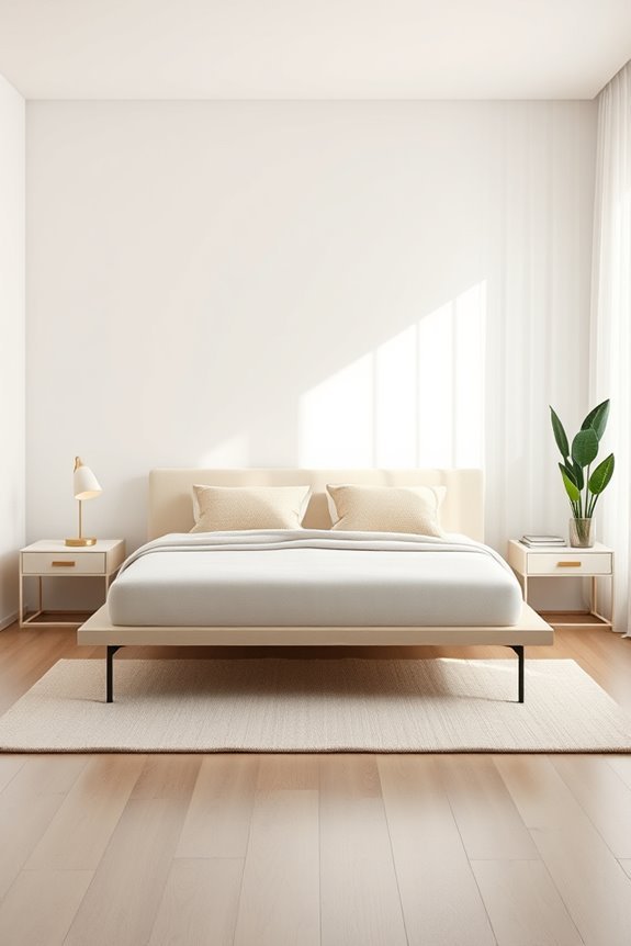 serene minimalist bedroom design