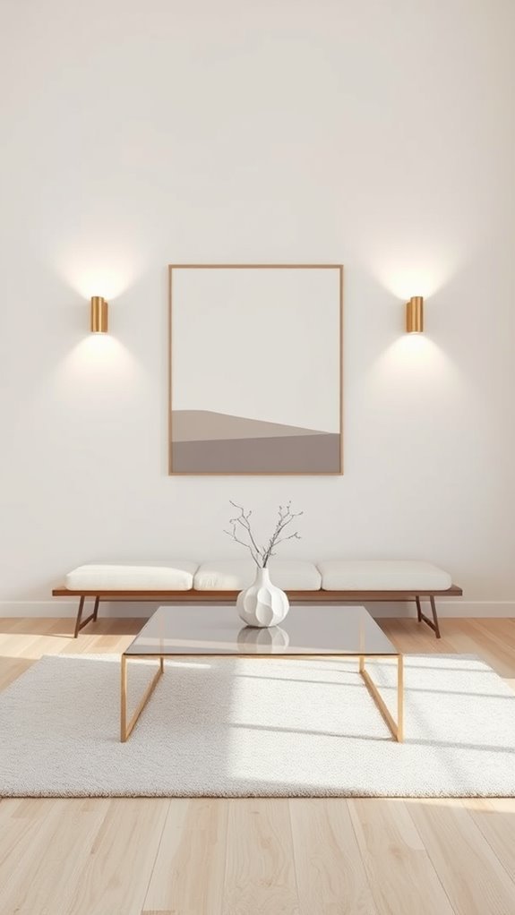serene minimalist wall decor