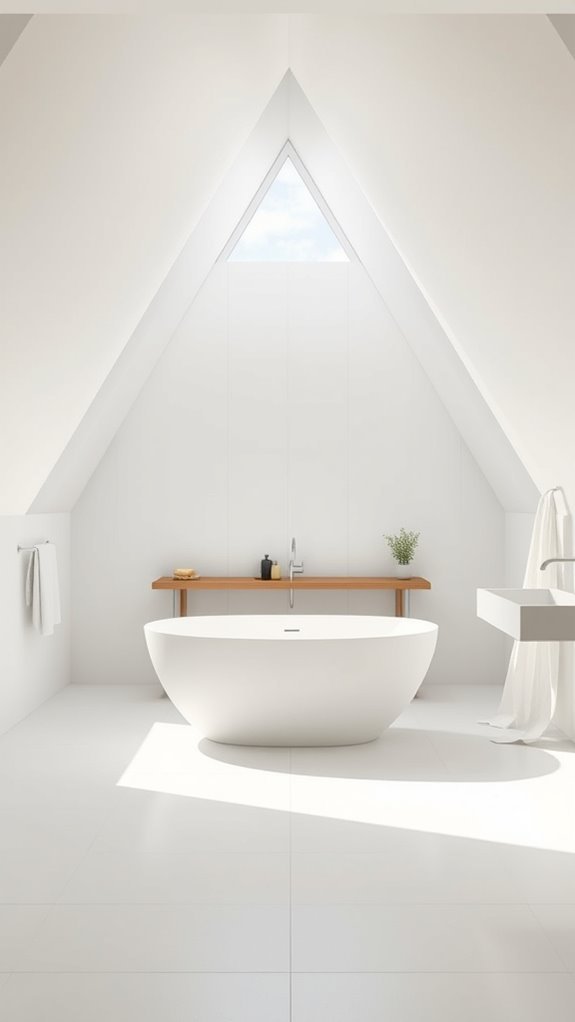 serene minimalist white decor