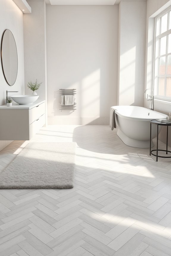 serene monochrome bathroom elegance
