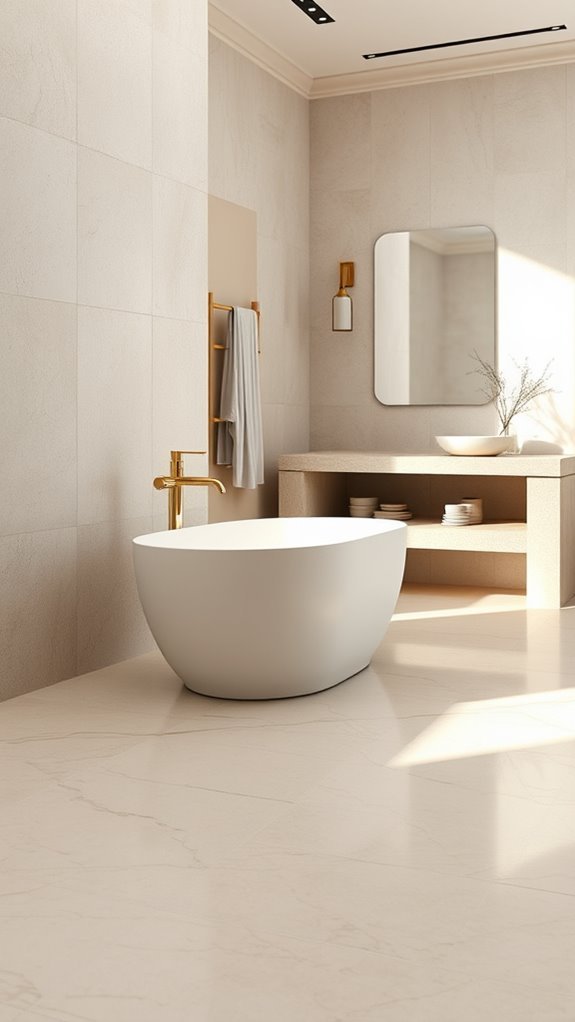 serene neutral bathroom design