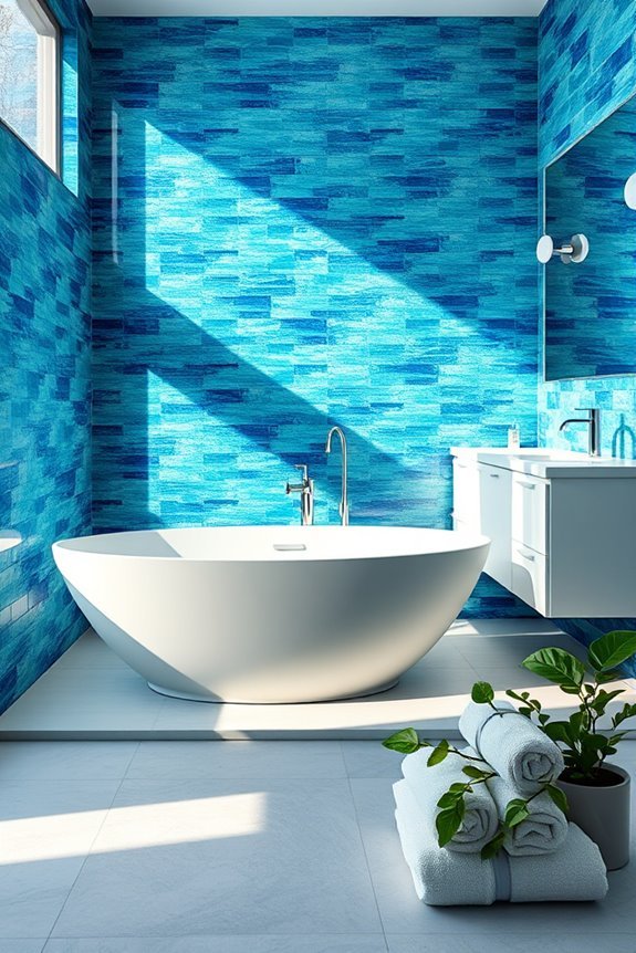 serene ocean inspired tile design