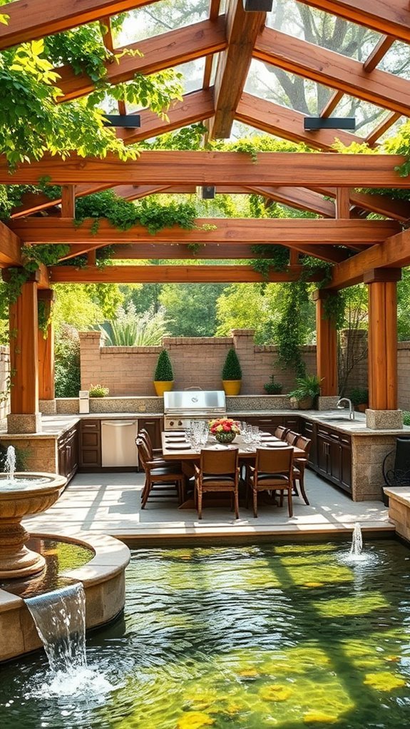serene outdoor dining oasis