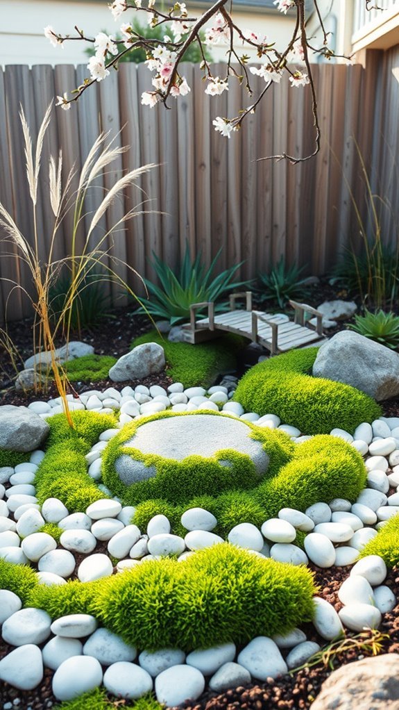 serene outdoor meditation space