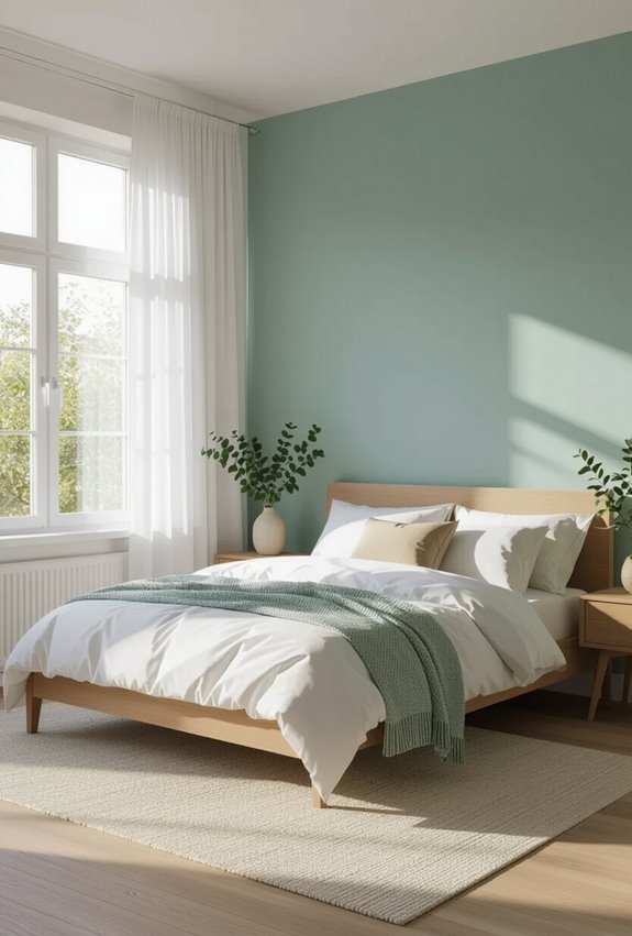 serene pale aqua retreat