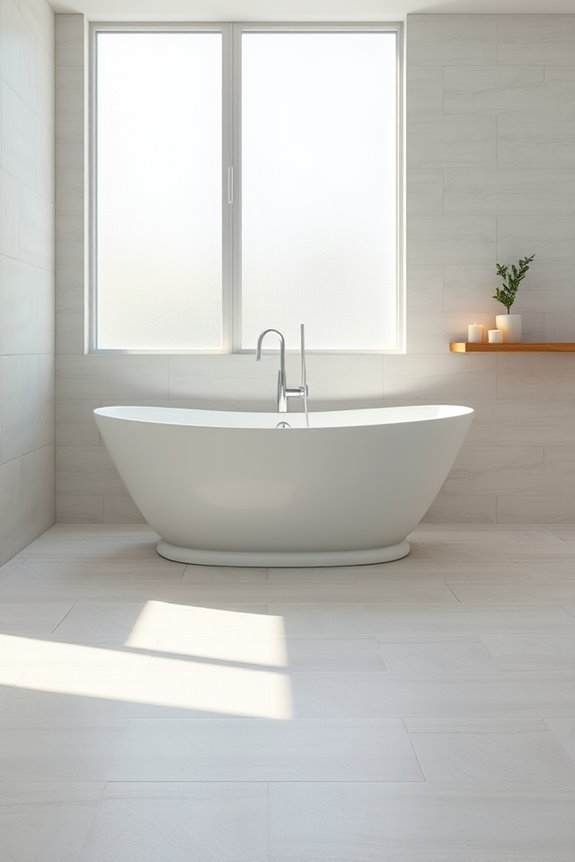 serene scandinavian bathroom design