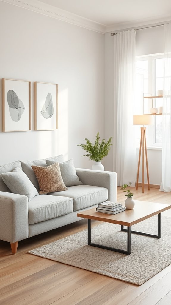 serene scandinavian living room