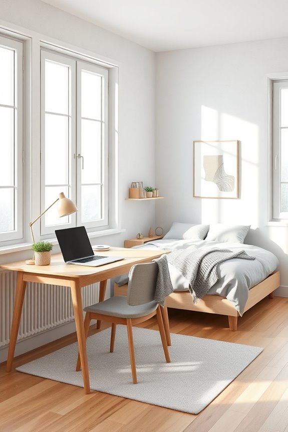 serene scandinavian workspace retreat